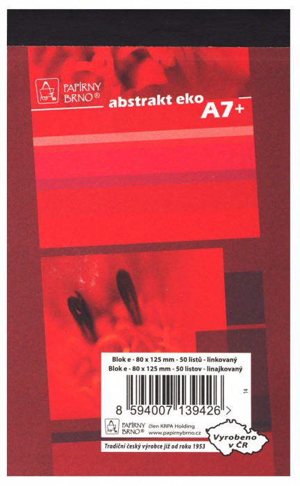 Blok A7- 50 listů | Papírové a hygienické výrobky - Ostatní Blok A7- 50 listů | Papírové a hygienické výrobky - Ostatní